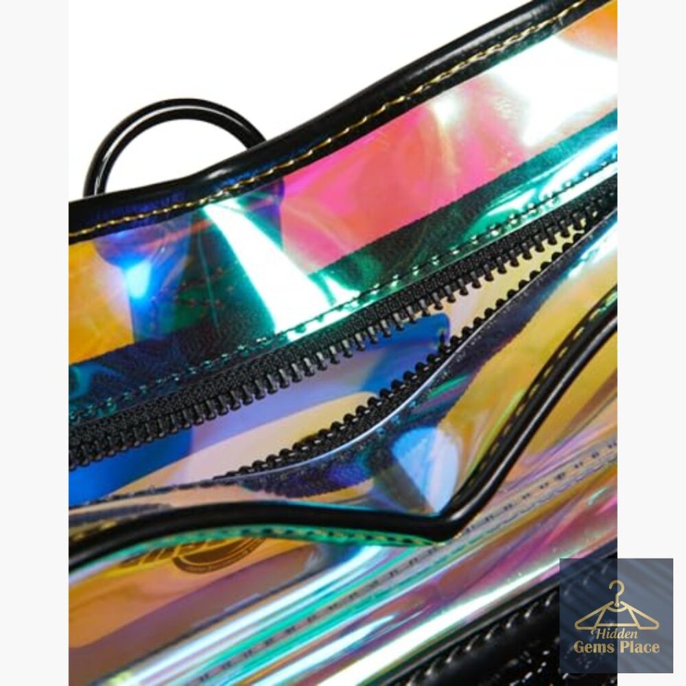 Transparent Heart Shaped Backpack With Adjustable… - image 5